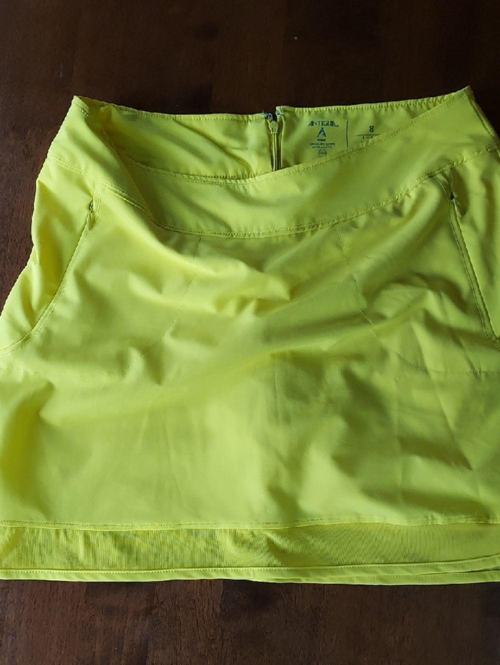 Antigua Neon Yellow Sport Skort